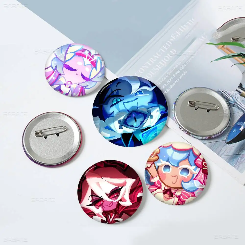 Cute C-Cookie Run Kingdom-S Anime Button Pin Handmade Brooch for Clothes Cartoon Badge Backpack Decoration Jewelry Accessories view 2