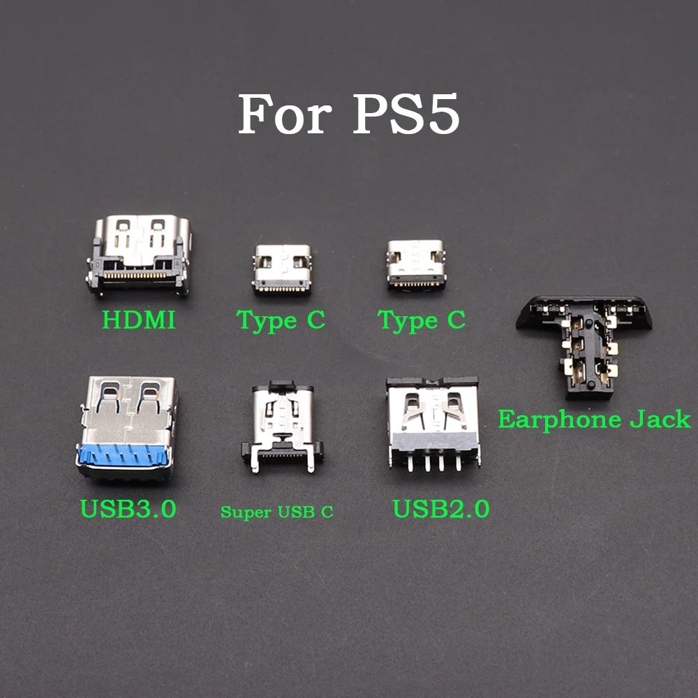 1-10pcs USB Type-C Super-Speed Port For PS5 Console Type-A Port Hi-Speed USB 2.0 3.0 Socket Connector HDMI-compatible Interface
