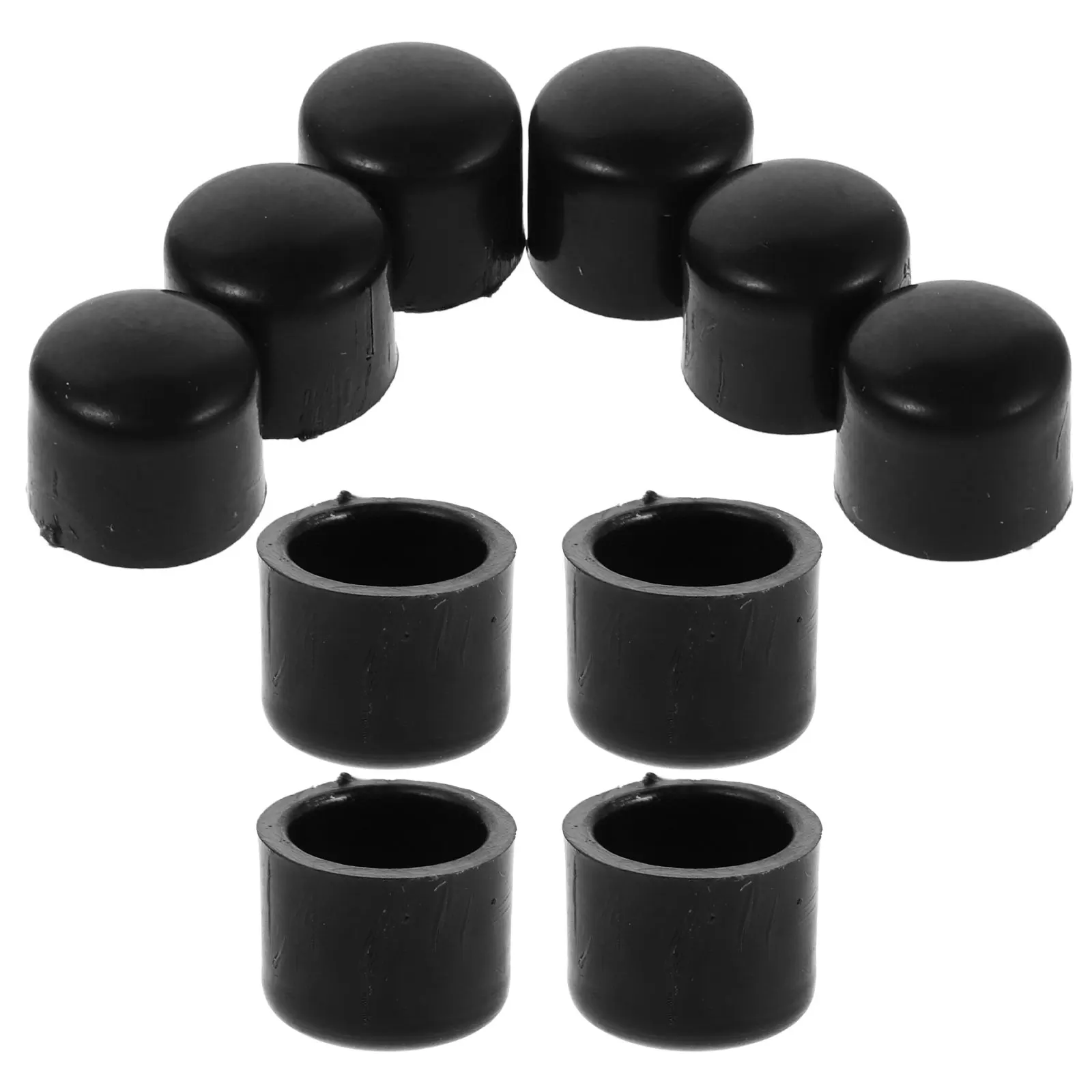 

10pcs Foosball Rod Caps 8mm Diameter End Covers Sealing Plugs for 0.5-0.7m Tables Football Machine Parts Accessories Pole Cover