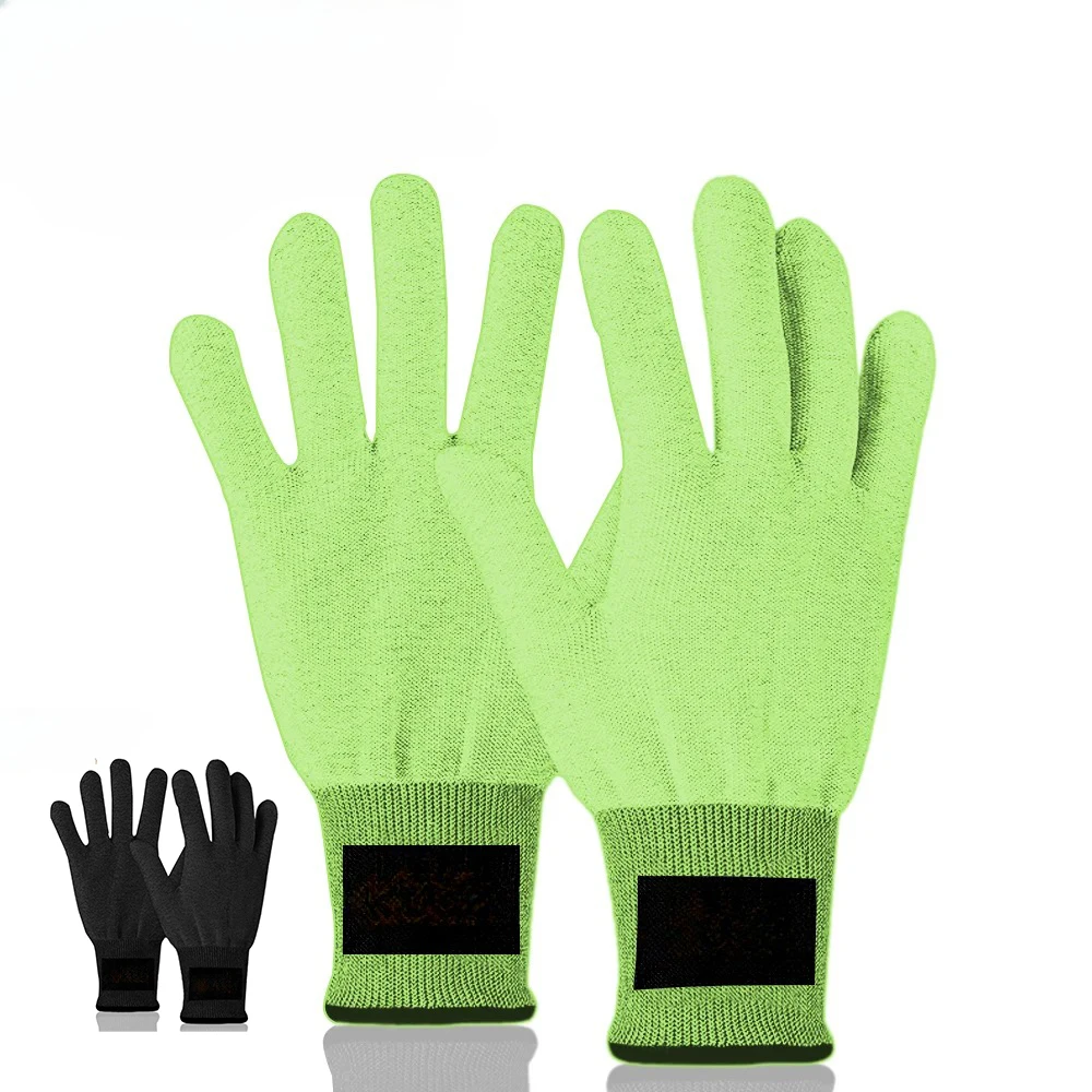Fluorescent Green Anti-Scratch Gloves For Car Vinyl Wrap PPF Window Tint Film Installation Auto Detailing