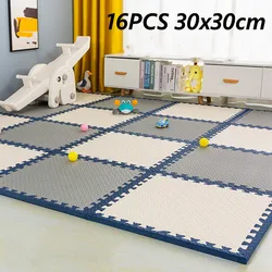 16PCS Activities Mat for Baby Play Mats Thick 1.2cm Beautiful Crevice Playroom Mat Tatames Floor Noise Mat Infant Mat Puzzle Mat