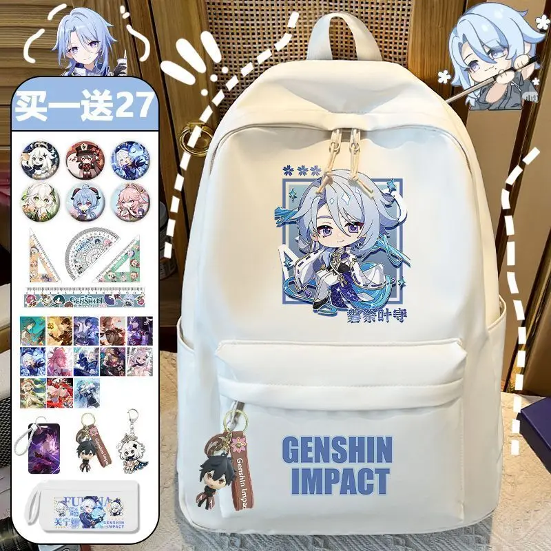 

Anime Genshin Impact Klee Keqing Unisex Primary Middle School Large Capacity Men's Ultra-Lightweight Back