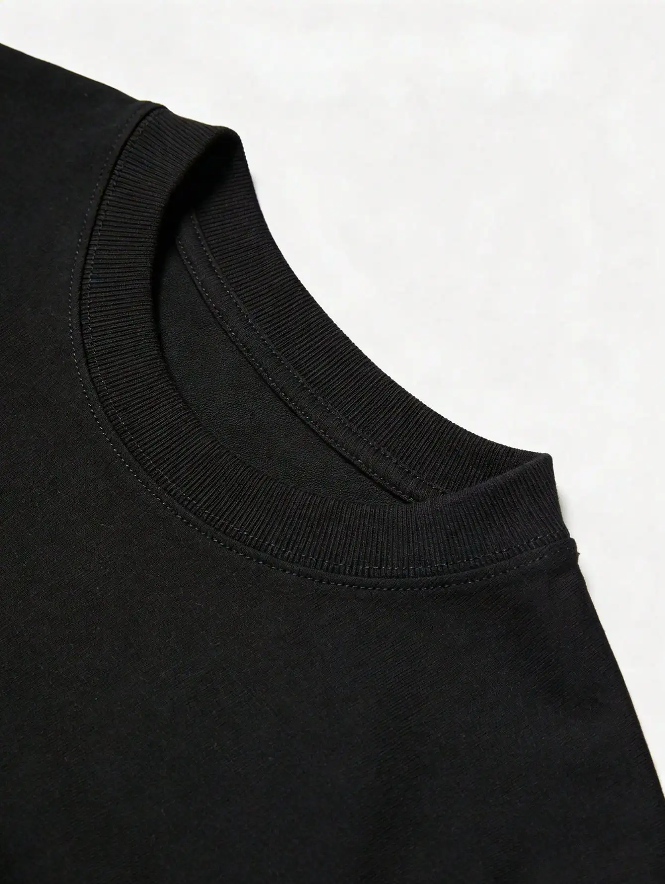 1pc Mens Clothes Cross Inscription Print Black TShirt, Unisex Casual Crew Neck Tshirt, Plus Size Men's Clothing 5XL, Lightweight 180gsm Knit Fabric, image 4