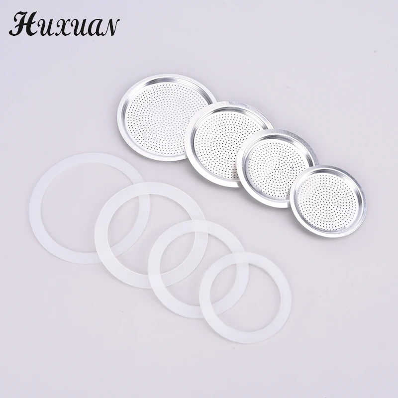 

1Set Stainless Steel Gasket Filter Plate And Silicone Gel Ring Replacement Parts