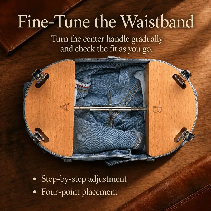 Adjustable Pant Stretcher, Waist Expander for Jeans Trousers, Men Women Pants Shaper