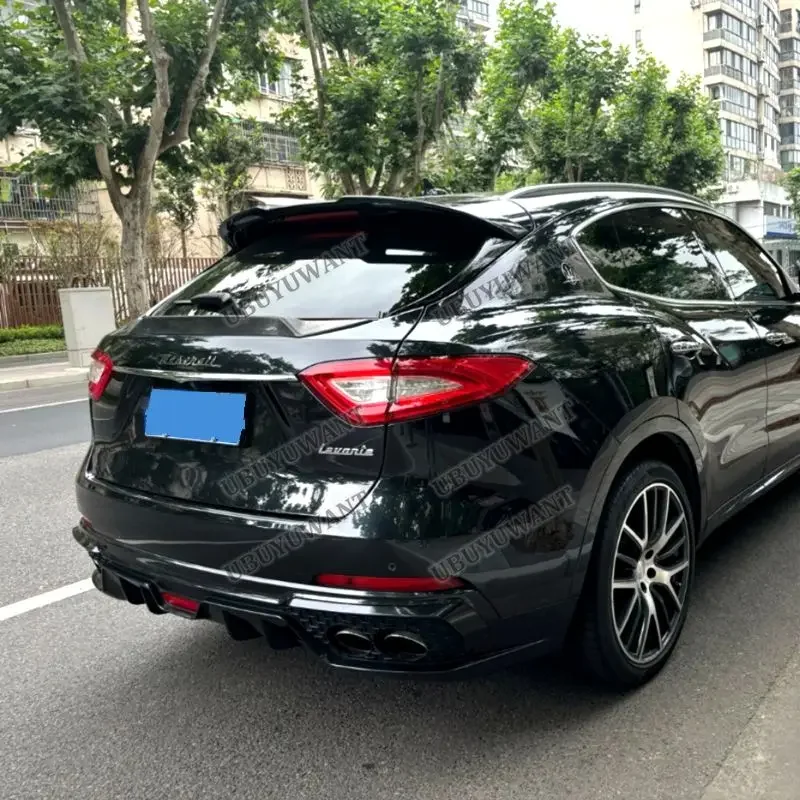 Für Maserati LEVANTE ST Stil Real Carbon Fiber Hinten Flügel Stamm Lip Spoiler 2017-2022