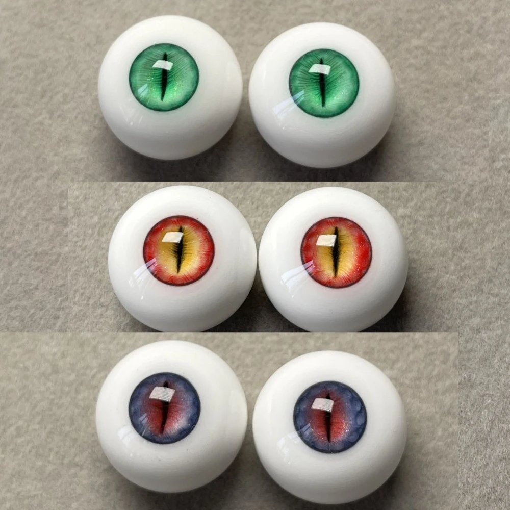 New Doll Eyes for 1/3 1/4 1/6 Bjd Doll 12mm 14mm 16mm Plaster Eyeball Diy Girl Toys Dress Up Handmade Fashion Doll Accessories