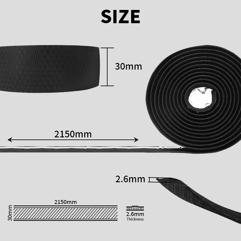 BUCKLOS Road Bike Bar Tape Bicycle Handlebar Tapes EVA/PU Soft Anti-Vibration Speed Cycling Wrap Tape Durable Drop Bar Strap