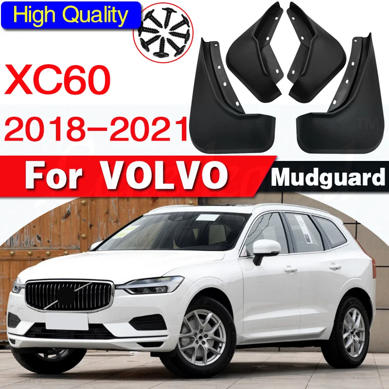 Front Rear Car Mud Flaps blue For Volvo XC60 2018 2019 2020 2021 fender Mudflaps Splash Guards Mud Mudguards Accessories