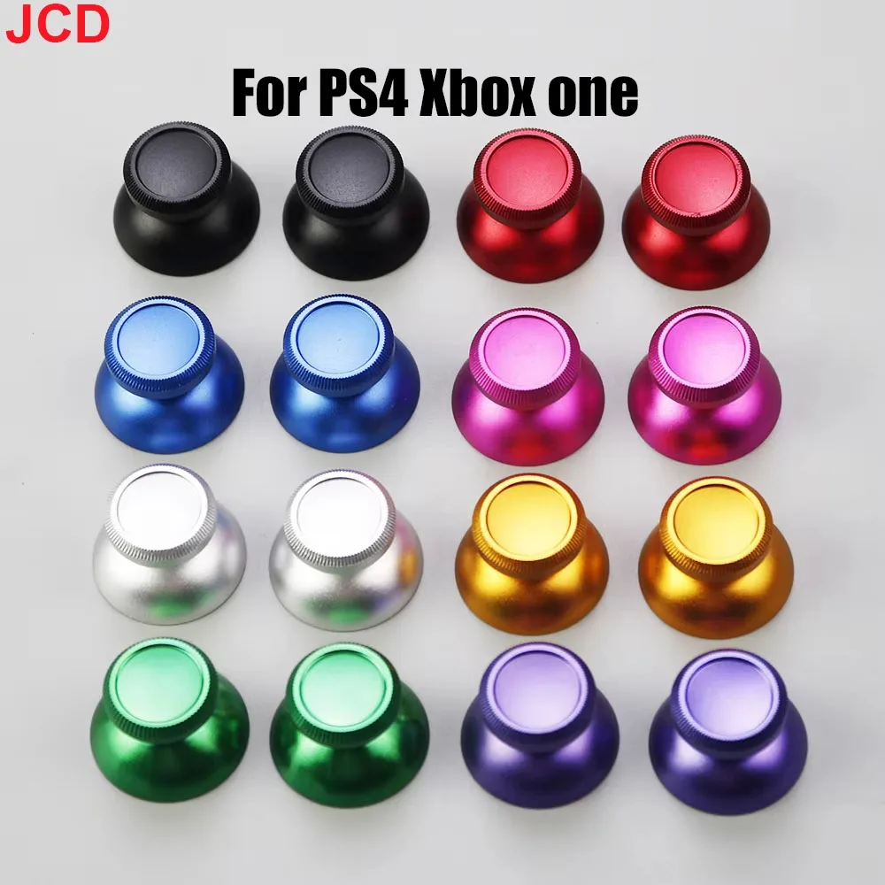 

JCD 2pcs For PS4 Xbox One Game Controller Metal Joystick Grip Cap Analog Thumb Stick Cover Thumbstick Replacement Accessory