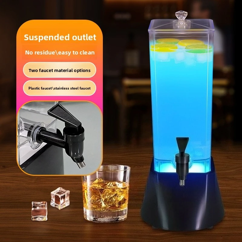 

Акриловый пивной бочонок 2л 3л со светодиодной подсветкой и краном для вечеринки, бара KTV