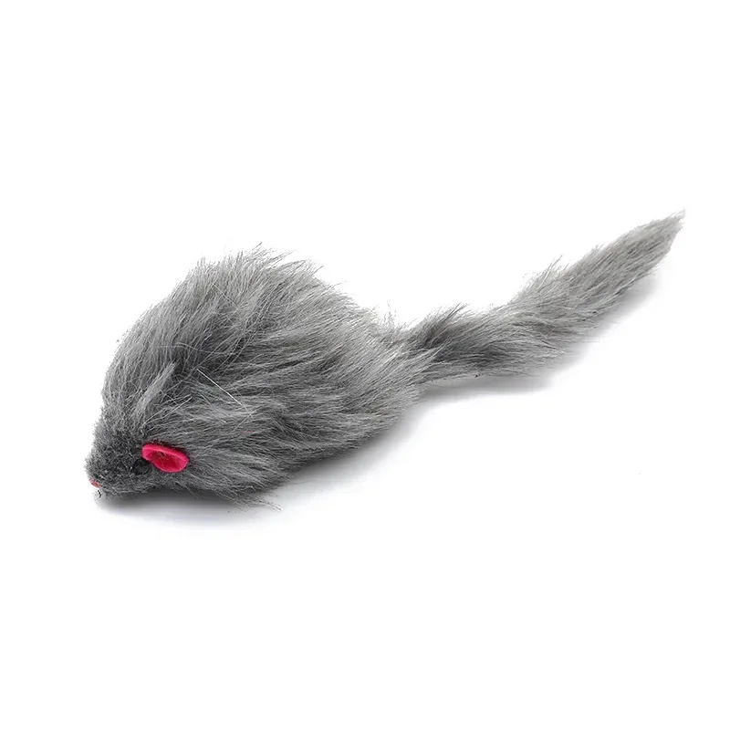 Plush Simulation Mouse Interactive Cat Pet Catnip Teasing Interactive Toy for Kitten Gifts Supplies