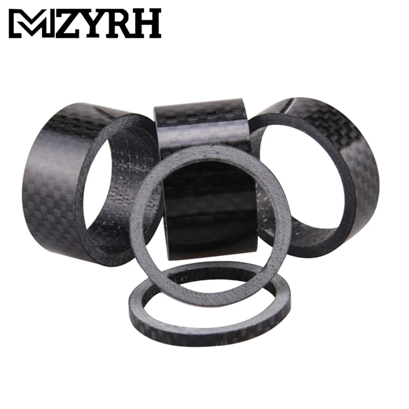 MTB Bicycle Headset Washer Fork Bowl Set Carbon Washers 3K Handlebar Wrist Set Pad Rings 3/5/10/15/20mm Road Bike Accessories