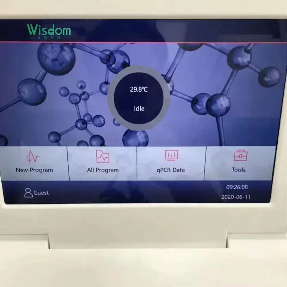 Q2000 سلسلة القنوات الحقيقية المعدات الطبية مختبر نظام Pcr اختبار سريع في الوقت الحقيقي PCR الرقمي