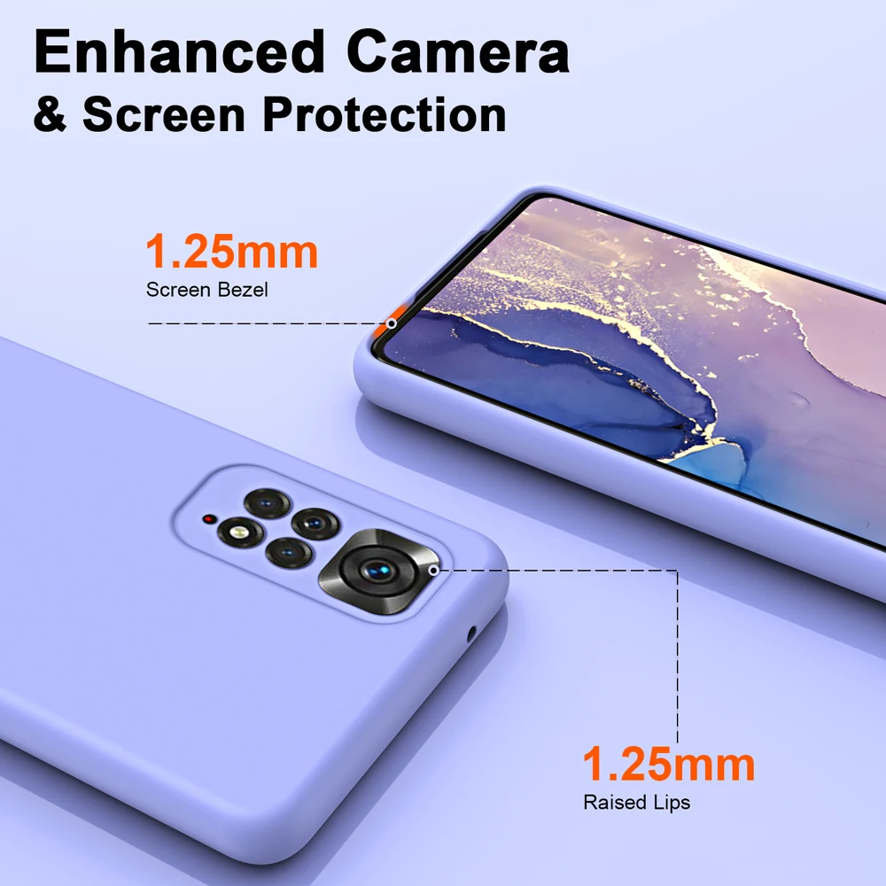 Liquid Silicone Case For Xiaomi Redmi Note 11 Pro 12 Pro 4G 5G 11s Note11 S 11pro 2022 Global Shockproof Bumper Cover Fundas image 6