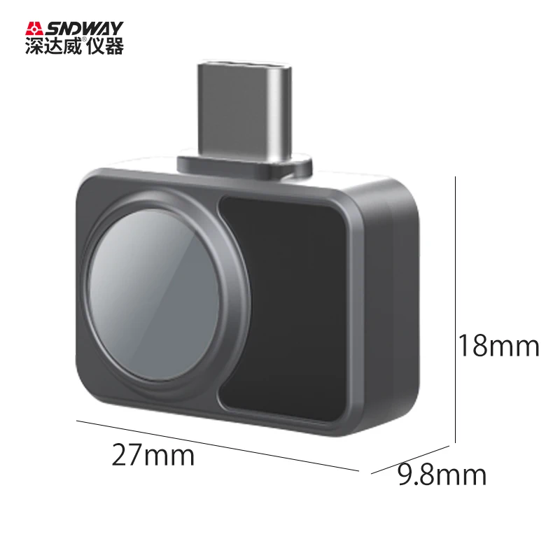 SNDWAY โทรศัพท์มือถือกล้องความร้อน SW-8256อินฟราเรด Thermal Imager สำหรับ Android 256X192พิกเซล HD อุตสาหกรรมความร้อนเซ็นเซอร์