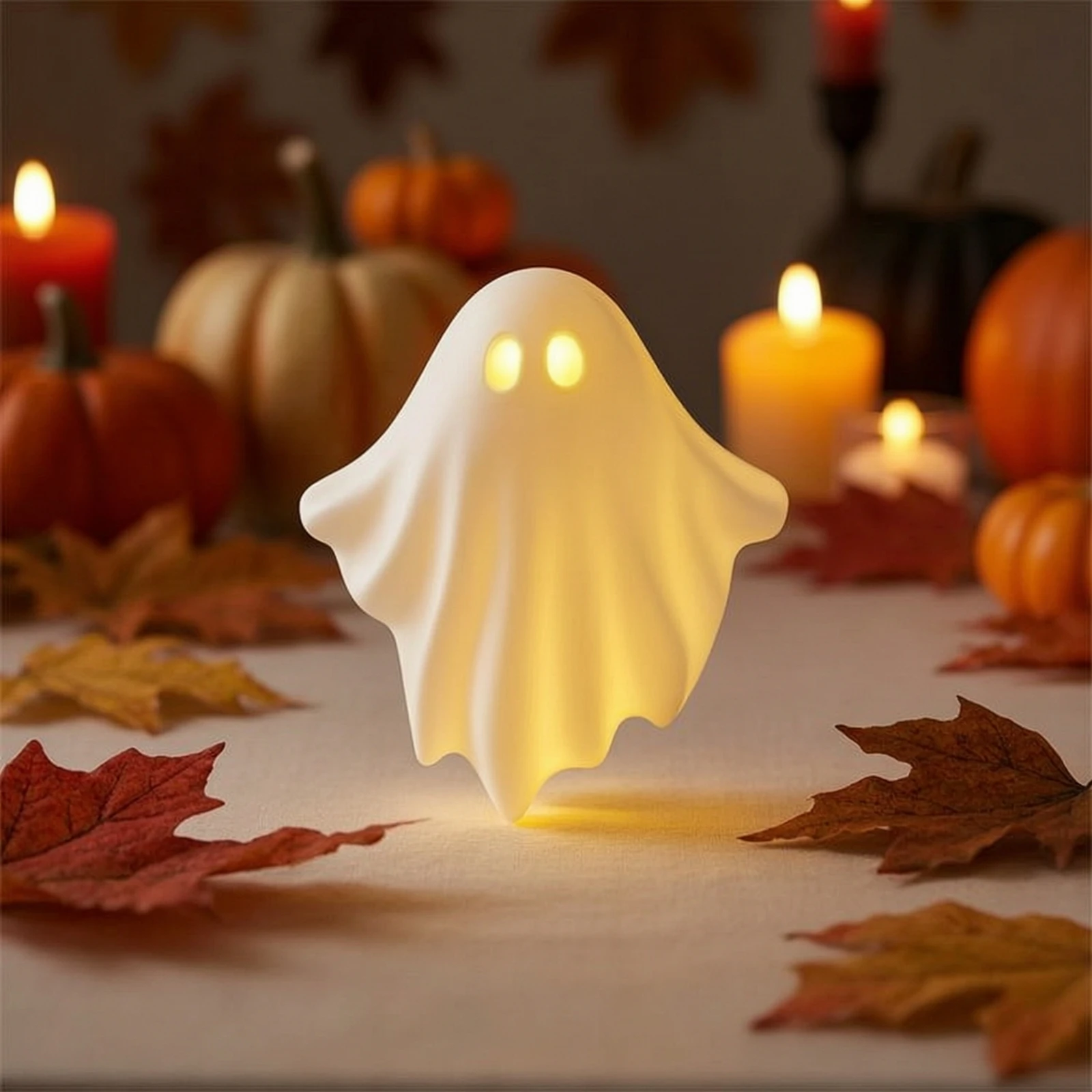 ゴーストオーナメント-ハロウィンゴーストフィギュア-小さくてかわいい-テーブルトップ、マントルピース用