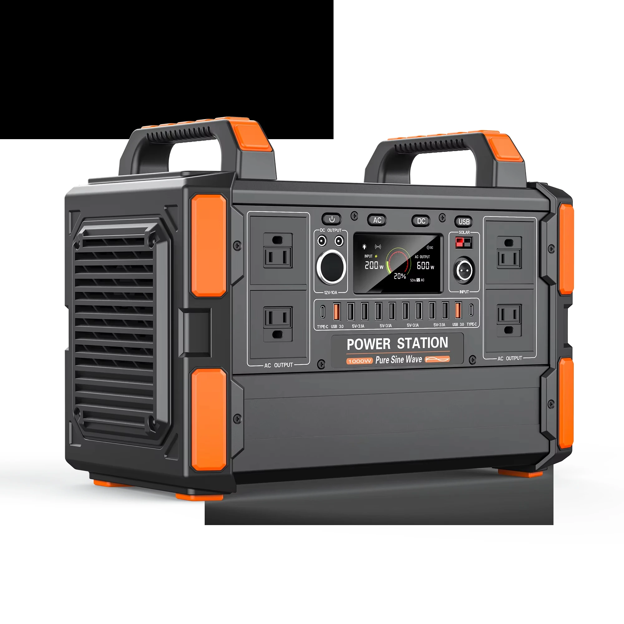 

Outdoor Large Size High Capacity Lifepo4 Lithium Battery Camping Solar Generator Portable Power Station