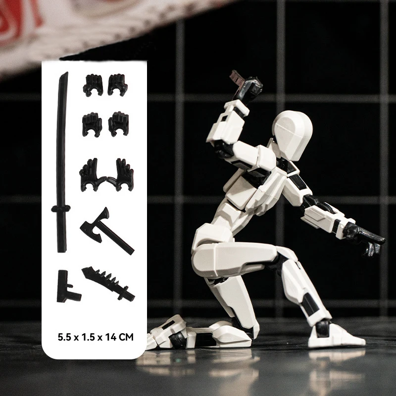 男の子のための13のダミーフィギュアのおもちゃ,多関節式移動ロボット,3D印刷されたアクションフィギュア,減圧ツール,ギフトおもちゃ,14cm