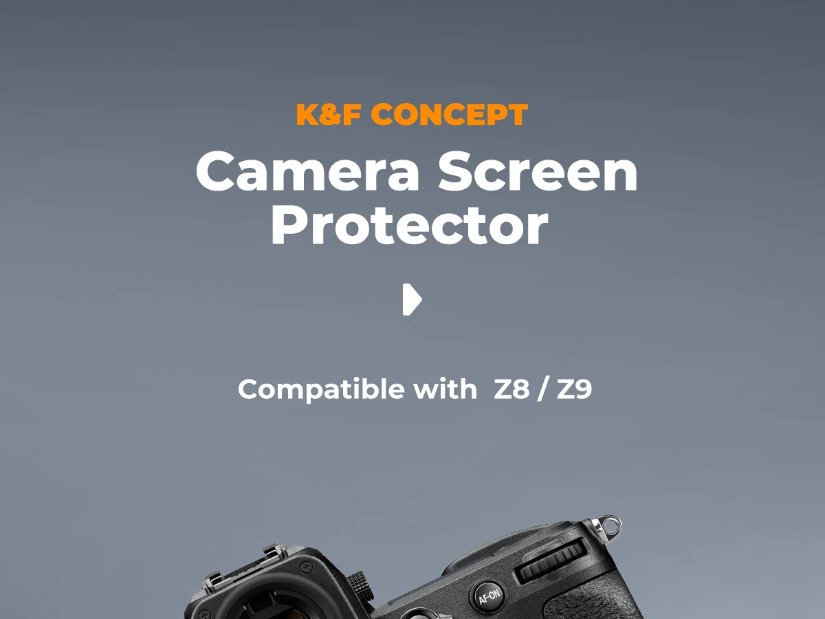 K&F CONCEPT Screenprotector Hot Shoe Cover Kit voor Canon Sony Ricoh Fujifilm 0,3 mm ultraheldere gehard glazen screenprotector