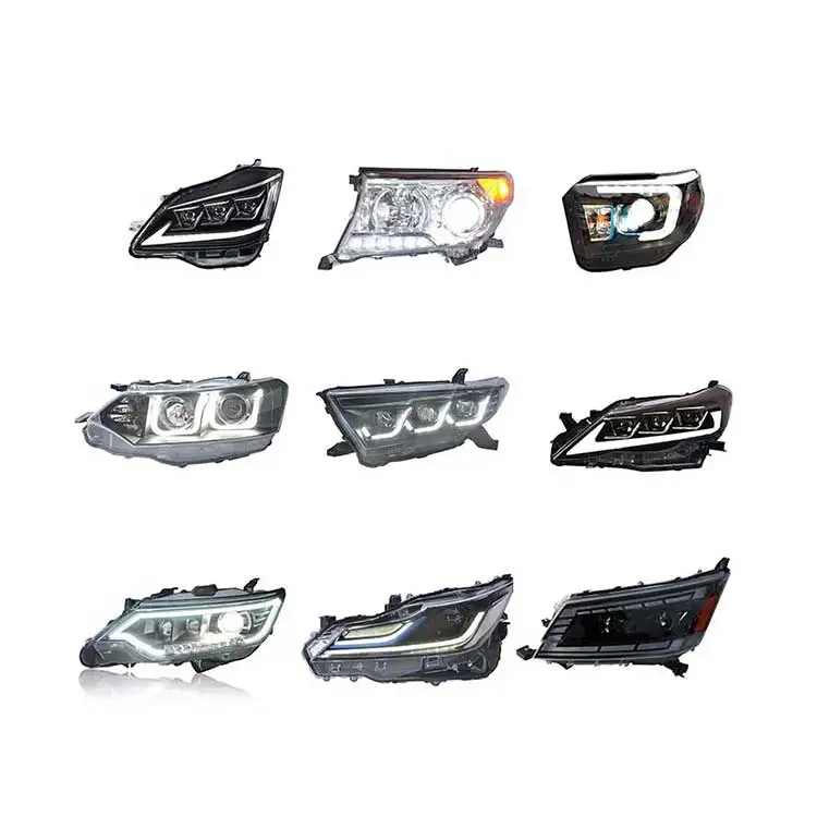 Headlights For 2017 2018 2019  Corolla L Le Le Eco Head lamps Left Right Car Headlight Projector