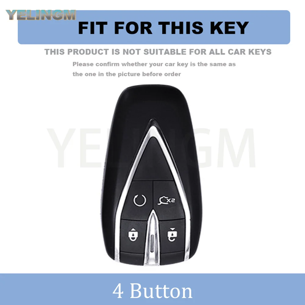 New TPU Car 4 Buttons Remote Key Case Cover Shell for Changan CS35 Plus CS55 Plus CS75 Plus 2019 2020 Key Protector Bag Holder