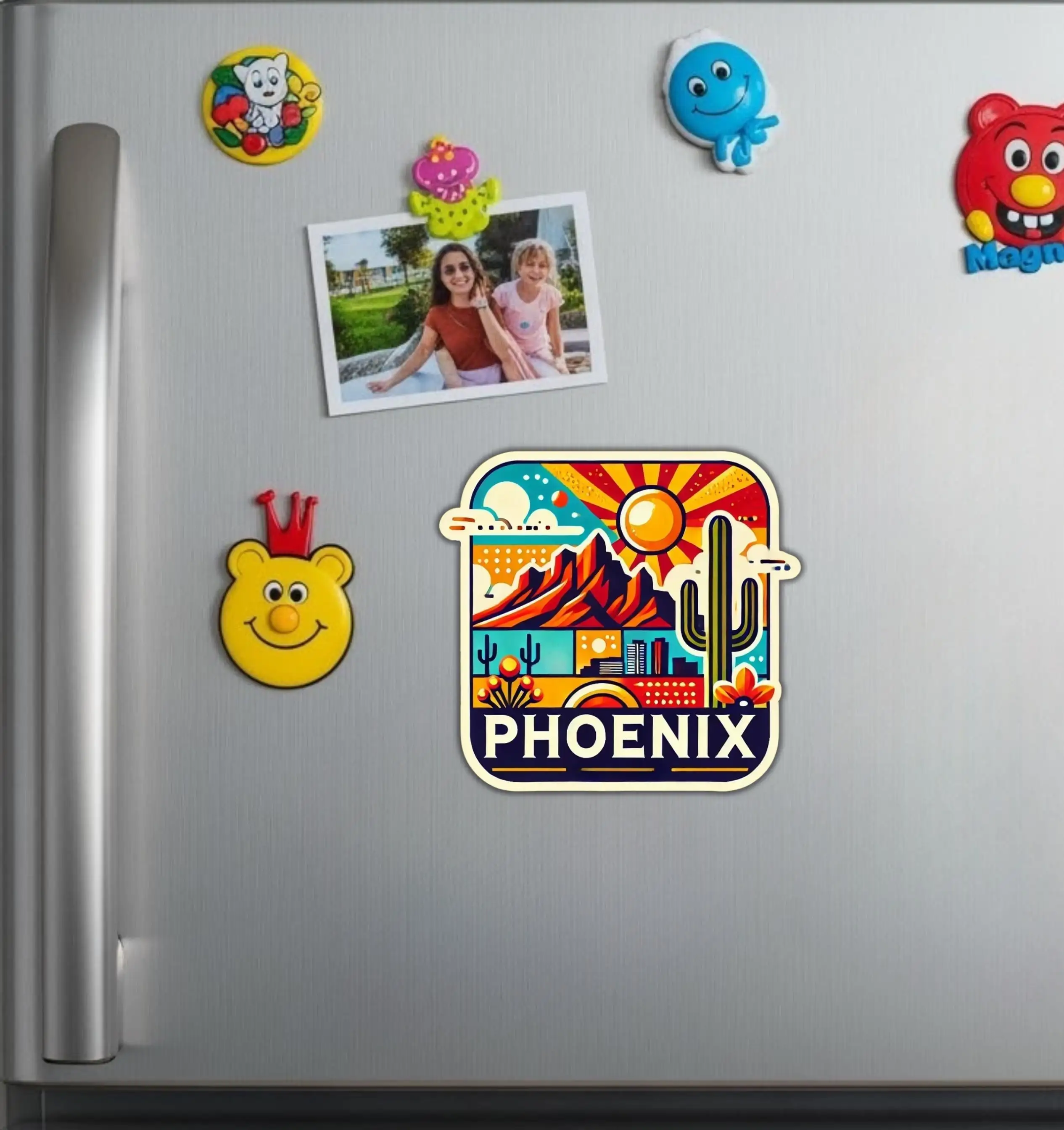 Phoenix Arizona Travel Souvenir Vinyl Sticker For Laptop And Suitcase Self Adhesive Decal
