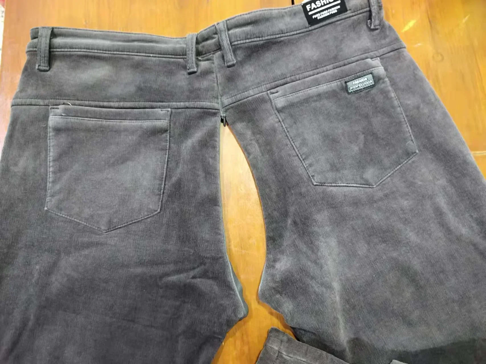 Jeans à doublure souriante pour hommes, pantalons ouverts, pantalons de travail à bandes, pantalons décontractés Harem, optique adt Rinse, automne