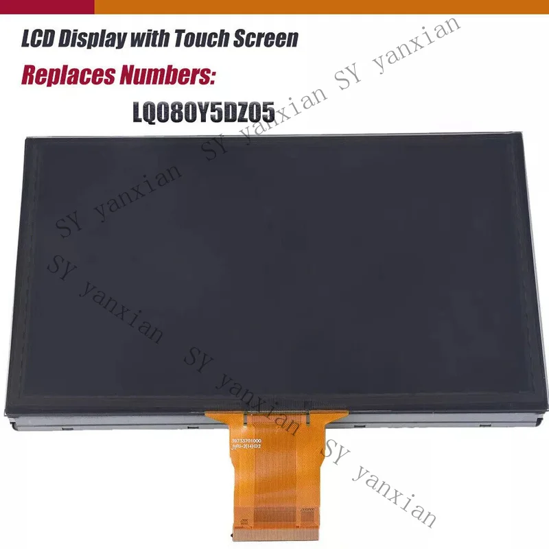 SY+ Display LQ080Y5DZ05 Touch Screen Digitizer For Ford Lincoln Sync3 Navigation