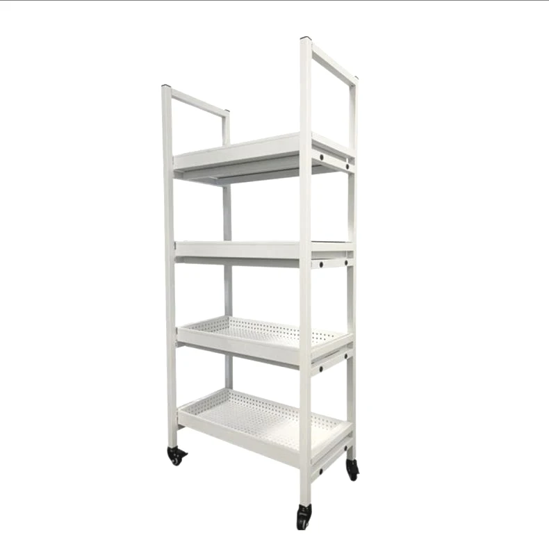 Flower stand soaking pot indoor, wrought iron flower sundries rack, succulent flower stand movable with wheels for decorative