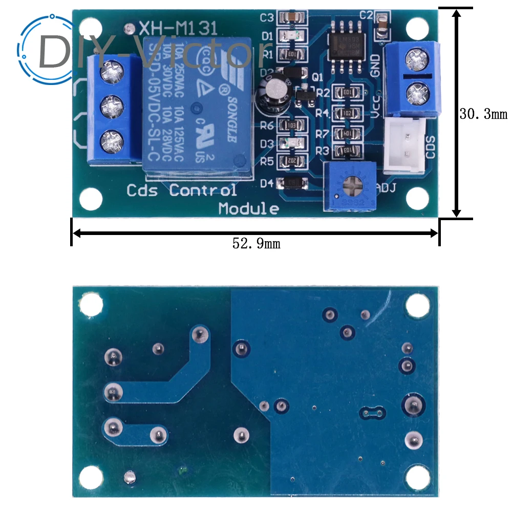 XH-M131 DC 5V 12V 24V Water Detector Relay Module Water Leakage Water Leak Water level Sensor Water Leakage Alarm