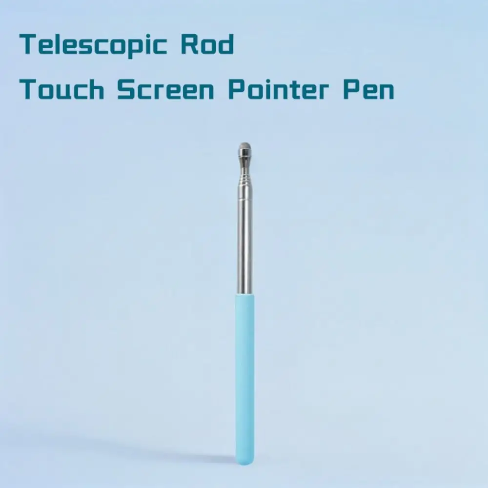High Quality Stainless Steel Touch Screen Pen 68MM Telescopic Rod Teaching Pointer Reading Sticks Teachers
