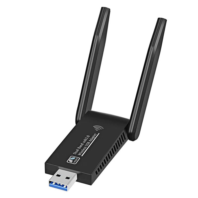 A48R-WiFi Wireless Network Card USB 3.0 1300M Adapter AC1300 with Antenna for Laptop PC Mini Dongle