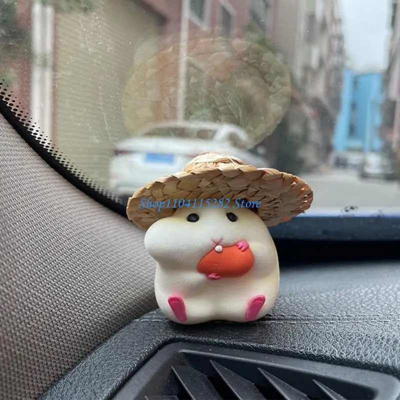 

Upgrades Eating Hamster Automobile Display Hamster Car Ornament Hamster Car Decoration Perfect for Car Owners