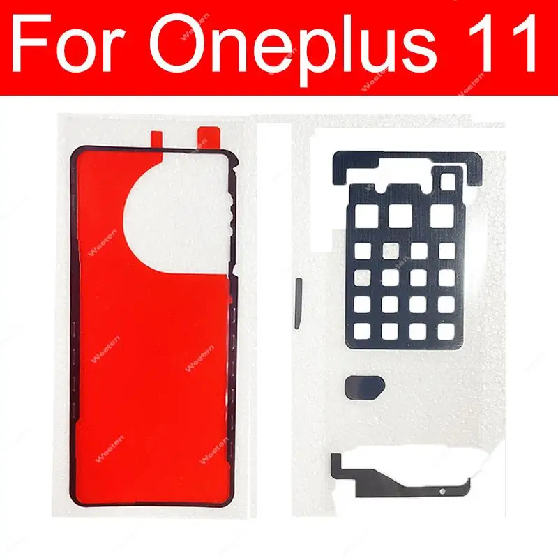 Full Set For Oneplus 6 6T 7 7T 8 8T 9 9R 9RT 9 Pro Nord 2 5G Back Battery Cover Sticker Rear Camera Glue Cooling Pad