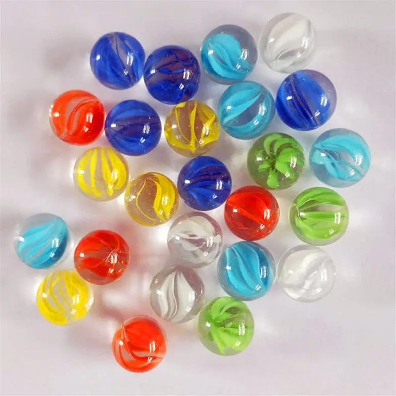 10Ppcs 14mm Colorful Glass Marbles Kids Marble Run Game Marble Solitaire Toy Accs Vase Filler&Fish Tank Home Decor