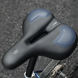 ROCKBROS Bicycle Seat Cushion Mountain Road Bike Saddle Shockproof PU Leather Soft Bicycle Saddle Seat Bicycle Accessories