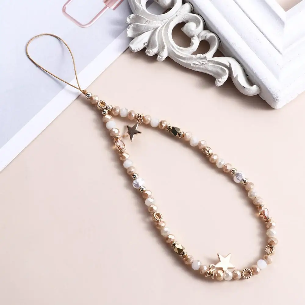 

Ювелирные изделия, анти-потерянная веревка, очаровательные подарки, ремешок для телефона, ремешок для мобильного телефона, подвеска с пятиконечной звездой, бусины, цепочка для телефона, цепочки