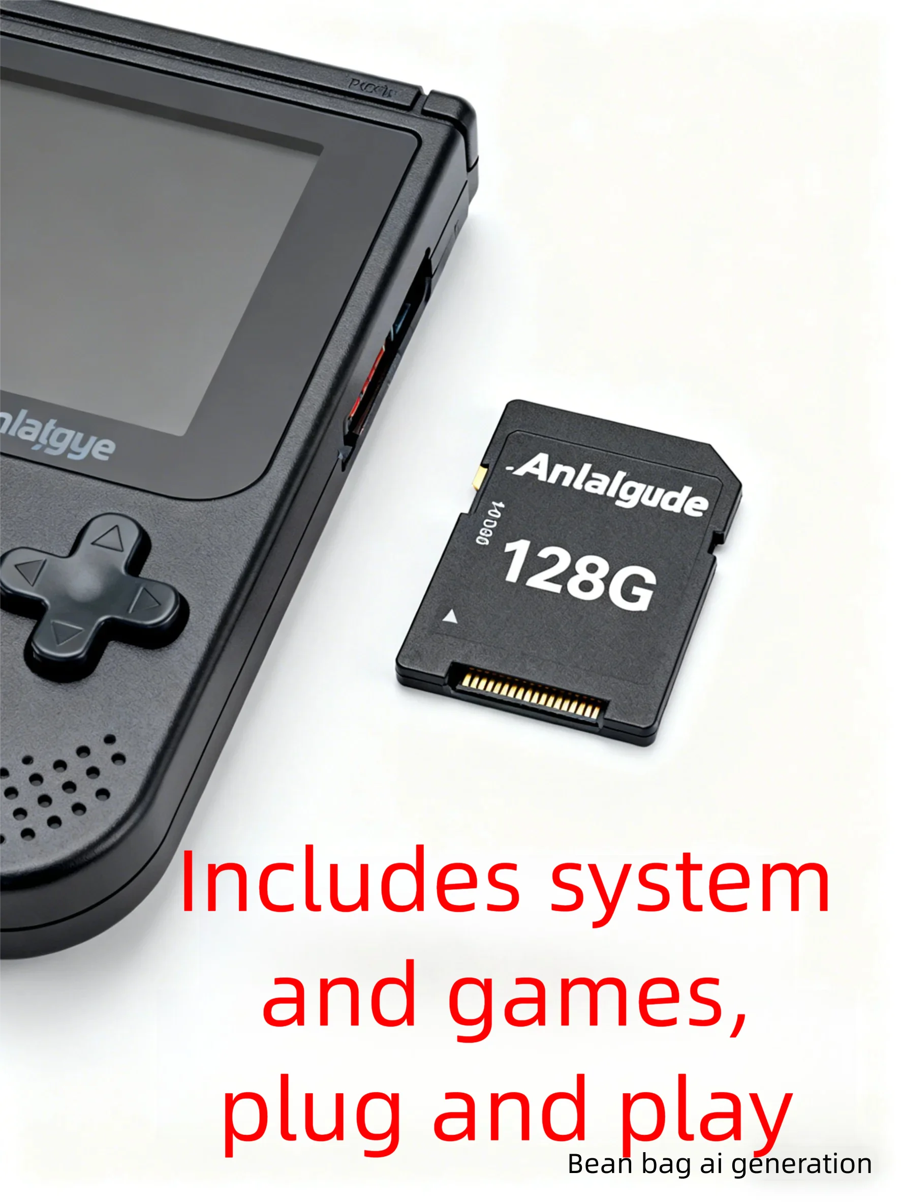 Analogue Pocket Plug & Play Game Card (128GB) - Preloaded OS 2.5, 10,000+ Games for GBA/GB/GBC/SNES/NES/Genesis