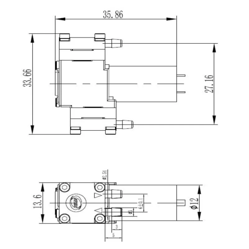 

NEW Silent Air Sampling Pump Small Size Dc Electric Diaphragm Pump Anti-explosion Micro Oilless Mini Vacuum Pump for Hand Instru