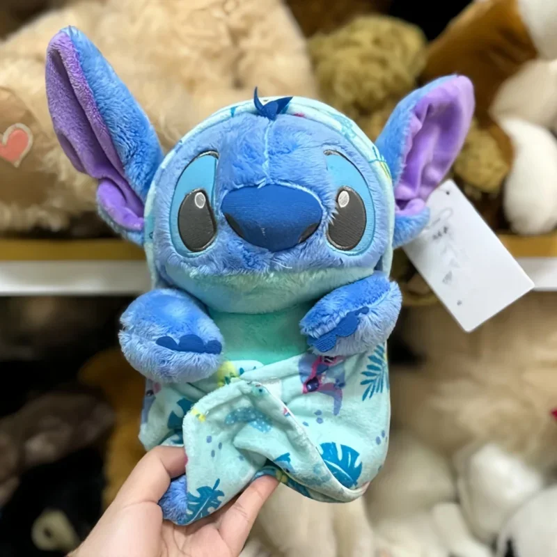 Disney Kawaii Stitch mainan lembut kepang kartun Stitch boneka hewan bulu lembut hadiah ornamen anak-anak hadiah liburan