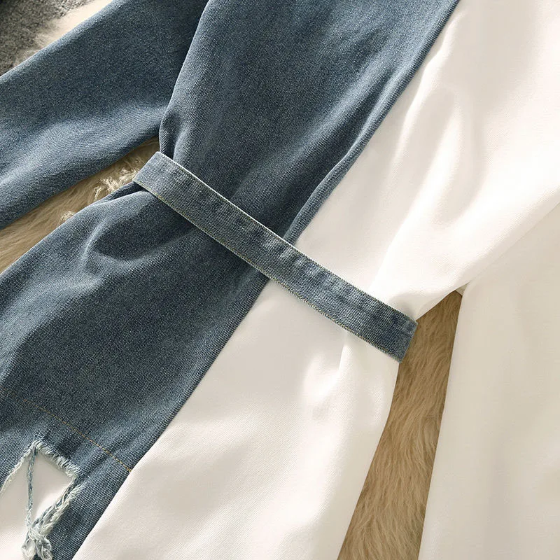 Veste en jean à coutures rétro pour hommes et femmes, manteau à boutons, décontracté, haute qualité, adt joker, printemps, automne, nouveau, 2024