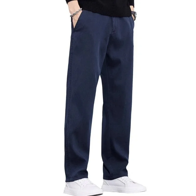 

Casual Pants Men New Autumn Winter Style Straight Loose Light Business High Versatile Long Pants