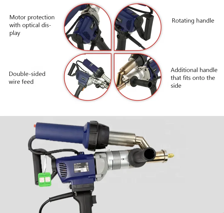 Weldy EX2 Weldy Hot Air Gun For Plastic Welding Heat Gun For Plastic Welding Hand Plastic Welding Gun