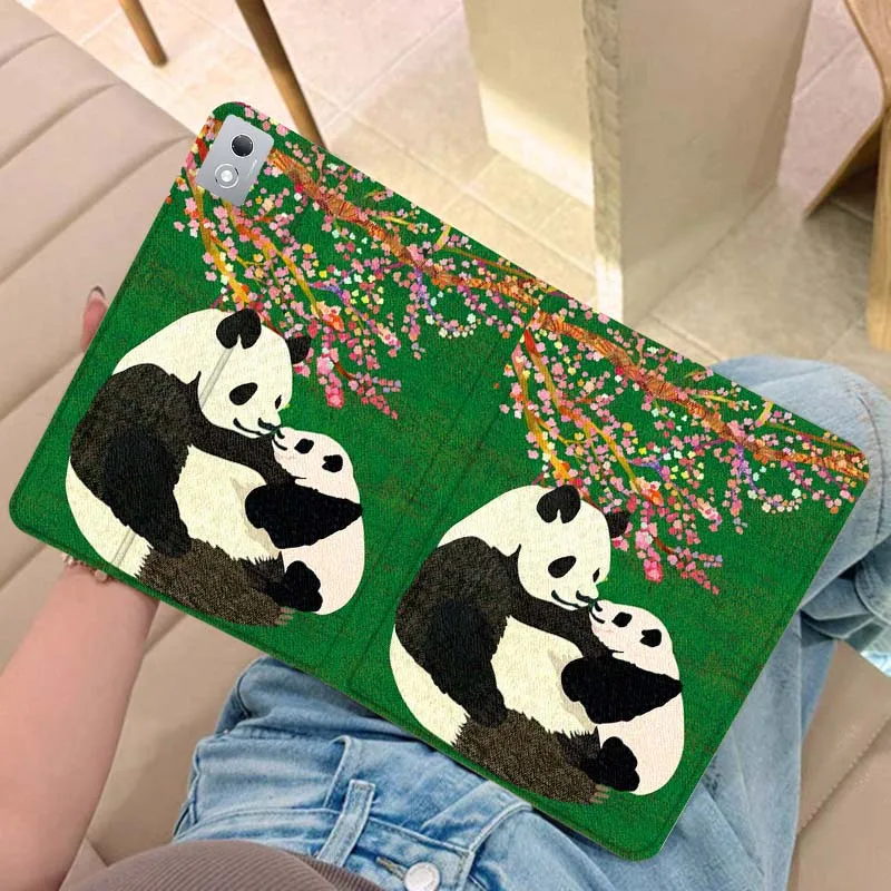 

Anime Cute Panda Art For Legion Xiaoxin Pad Y700 K10 M10 P11 K11 Pro Plus 10.6 11.5 Inch 2021 2023 2025 Tablet Case