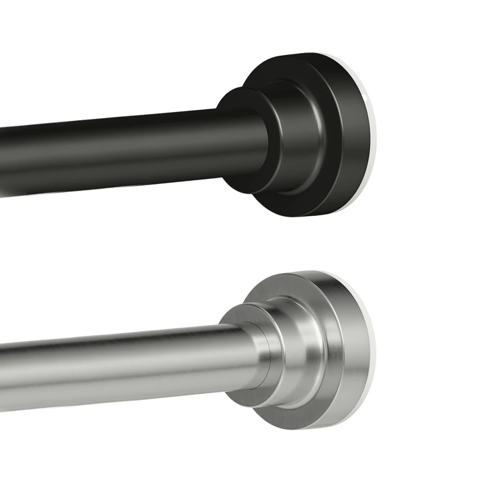 

Shower Curtain Rod 32-75 inch Adjustable Spring Tension Shower Curtain Rods for Bathroom Shower Stall Non Slip No Rust No Drill