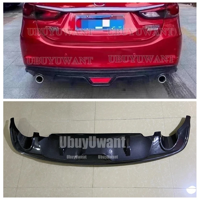 

Body Kit Bumper Rear Lip Rear Spoiler For Mazda 6 Atenza ABS Rear Bumper Diffuser For 2014 2015 2016 2017 2018 Atenza