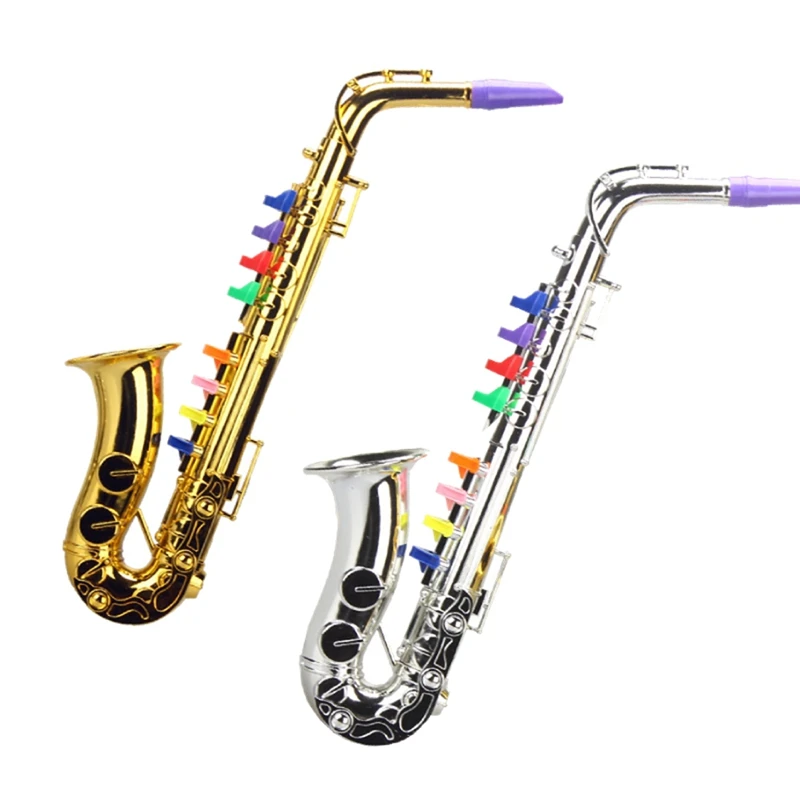 HOT SALE Saxophone Children's Musical Instrument Children's Simulation Musical Instrument Eight-Tone Saxophone House Music