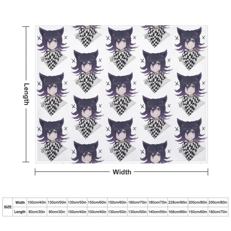 

UJF03Kitty Kokichi Smile Throw Blanket Stuffeds Heavy Blankets Soft Big Luxury Brand Blankets5Ln&