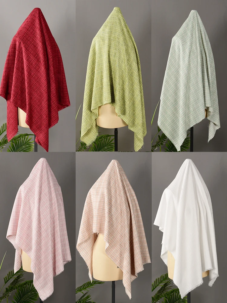 Autumn Style Macaron Colored Soft Skin-friendly Tweed Fabric for DIY Clothing Outerwear Shirt Skirt Home Sponge Pad